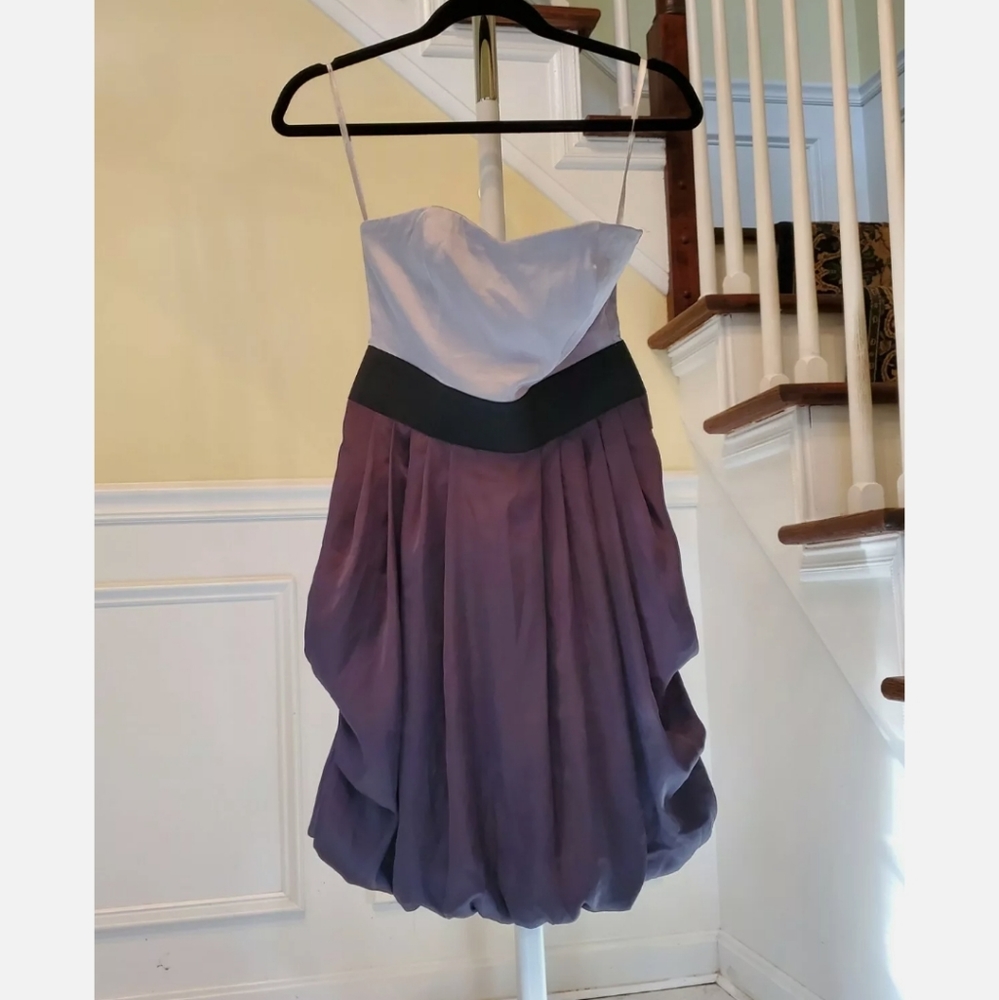 H&M Sweetheart Dress Light And Dark Gray size 6